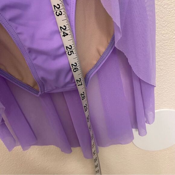 WEISSMAN Dance costume lavender purple dress Cant Help Falling In Love 12579 SA - Picture 7 of 11